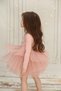Long Sleeve Girl's Ballerina Dress with Back Detail and Tutu Skirt - 4