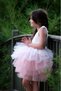 Sleeveless Shoulder-tied Girl's Ballerina Dress with Tutu Skirt - 5