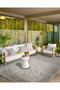 Gray Dotted Decorative Carpet and Washable Carpet Miravip9620 - 4