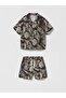Boys Linen Fabric Shirt and Shorts Set - 2