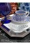 3D Butterfly Cocktail and Coffee Side Serving Napkin 1 Piece Silver Colored - 3