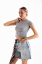 Women's Lycra Short Sleeve Crop Bluz - 8