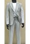 Suit Slim Fit Casual Sports Jacket Trousers Gray - 6