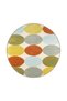 Circle Pattern Colorful Decorative Carpet and Washable Carpet Miravip9649 - 5