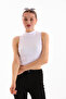 Women's Lycra Sleeveless Crop Blouse - 6