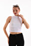 Women's Lycra Sleeveless Crop Blouse - 8