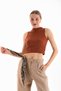 Women's Lycra Sleeveless Crop Blouse - 7