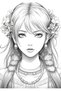 Anime Beauties Coloring Book Poster 40 Super Painting - 5