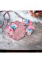 Pink Paper Knitted Children's Bag and Buckle Set (Shipping with Gift) - 8
