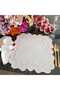 Pink and marbled pink detailed Placemat, 4 pieces, made of stain-resistant fabric. - 8
