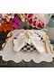 Pink and marbled pink detailed Placemat, 4 pieces, made of stain-resistant fabric. - 2