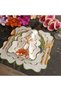 Green and marbled green detailed Placemat, made of stain-resistant fabric, 1 piece. - 2
