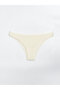 Cream Color Plain Brazilian Panties - 3