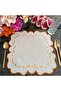 Orange and marbled orange detailed Placemat, made of stain-resistant fabric, 1 piece. - 8