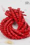 18Pcs Star Coral Red Crimp Natural Stone - Necklace & Bracelet Accessory