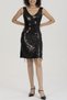 Crystal Bead Fringed Special Design Evening Dress - 8