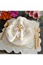 Off-white and marbled silver Placemat with silver details, made of stain-resistant fabric, set of 6. - 3