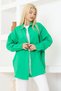 Women's Solid Color Linen Relaxed Fit Oversized Long 2-Piece Set: Olive Green and Aqua Green Shirts (2 pieces) - 7