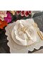 Off-white and marbled silver Placemat with silver details, made of stain-resistant fabric, set of 4. - 7