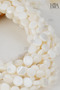 Mother-of-Pearl Natural Stone - Necklace Bracelet Accessory - Natural Stone Beads - White Mother-of-Pearl Flat 8 mm - 24 Pieces - 2