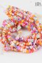 50 Pieces Soft Colored Cracked Natural Stone - Necklace and Bracelet Accessory