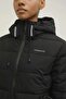 Black Women's Hooded Coat - 4