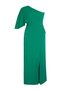 Emerald Green One Sleeve Asymmetrical Slit Woven Evening/Night/Graduation/Engagement Dress Tbbss24Ad00000 - 6