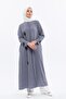 Large Size Women's Summer Ferace with Stone Detail - 2