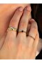 Natural Stone 3-Piece Garnet (Garnet) Natural Stone Star Model Women's Adjustable Ring Set Euy341