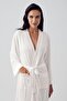 Women's Long Sleeve Stretchy Viscous Short Dressing Gown - 2
