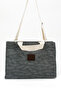 Women's Waterproof Large Size Beach and Shopping Bag Zippered Shoulder Clutch Bag - 2