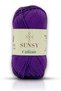 Calinia 100% Mercerized Cotton Knitting Yarn, Lace Yarn, Crochet Yarn, Giza Egyptian Cotton Yarn Purple