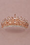 Crystal Stone Bead Embellished Bridal Henna Wedding Crown Bal - 4