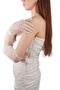 Elegant Chic Pearls Bridal Costume Wedding Gloves Long Tulle Gloves for Special Occasions Off White - 4