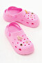 Women's Fuchsia High Heel Eva Sandals with Accessories - 3