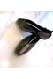 Black Leather Women's Ballerinas Black Platinum - 6