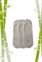 Bamboo Ballet Flats Silicone Non-Slip Stitch-Free Unisex 3-Pack Socks - 2