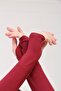 45cm Stretch Fabric Arm Jersey with Finger Closure, 1 Pair, Burgundy - 3
