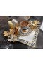 Zebra Patterned Gold Edged Cocktail and Coffee Side Presentation Napkin 1 Piece - 8