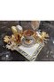 Zebra Patterned Gold Edged Cocktail and Coffee Side Presentation Napkin 2 Pieces