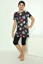 Black Digital Pattern Girls' Swimsuit Half Sleeve Children's Swimsuit Half Sleeve Swimsuit - 7