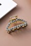 Stone Detailed Metal Latch Buckle