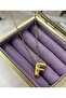 F Letter Steel Balloon Necklace - Three-dimensional