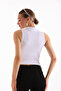 Women's Lycra Sleeveless Crop Blouse - 3
