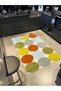 Circle Pattern Colorful Decorative Carpet and Washable Carpet Miravip9649 - 2
