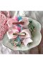 Pink Paper Knitted Children's Bag and Buckle Set (Shipping with Gift) - 5