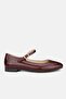 WOMEN'S Claret Red Patent Leather Genuine Leather Shoes with Numbers 34-35-41-42 - 2