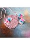 Pink Paper Knitted Children's Bag and Buckle Set (Shipping with Gift) - 7