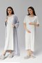 Women's Gray Design Summer Cotton Maternity Pajamas Nightgown Set of 2