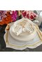 Gold and silver detailed American placemats, coasters made of stain-resistant fabric, 12 pieces. - 7